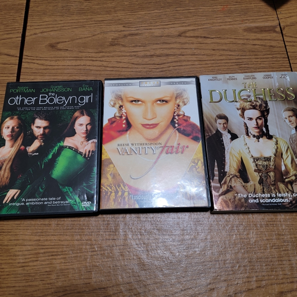 3 Period Drama dvds